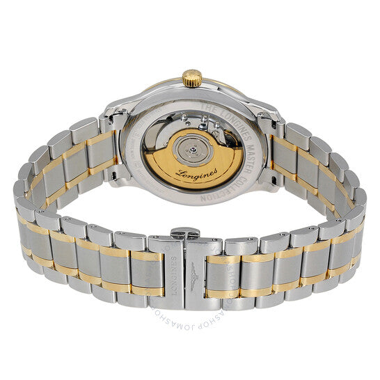 ساعة لونجين ماستر أوتوماتيكية للرجال بمينا أبيض