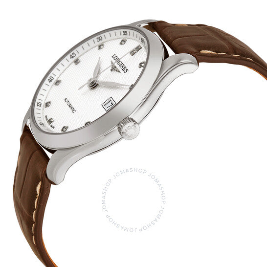 Longines, Master Austomatic Silver Dial Brown Leather Men's Watch