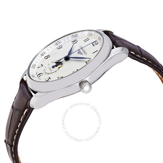 Longines, Master Silver Dial Brown Leather Men's Watch