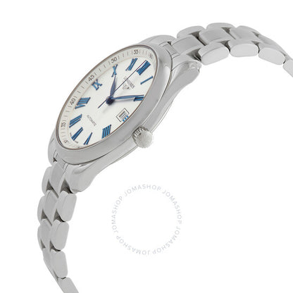 ساعة لونجين ماستر أوتوماتيكية للرجال بمينا فضي