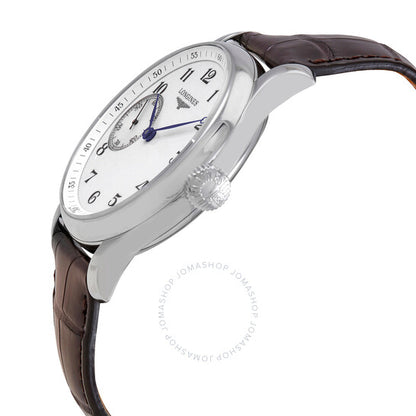 ساعة لونجين ماستر أوتوماتيكية للرجال بمينا فضي