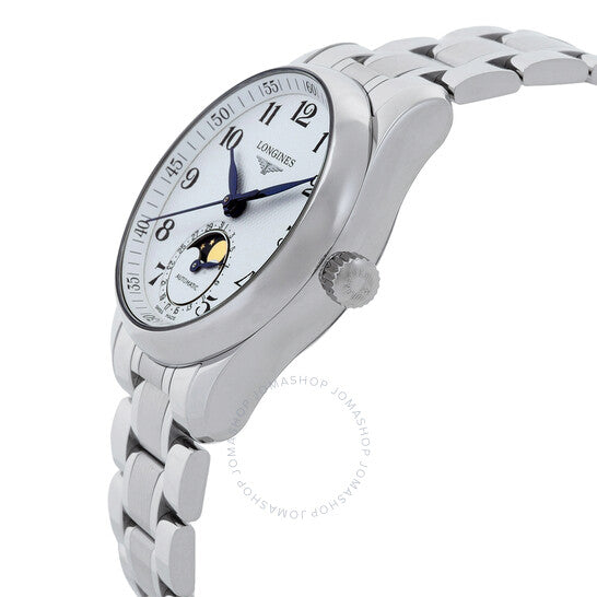 ساعة لونجين ماستر أوتوماتيكية بمينا أبيض للسيدات