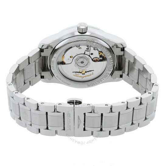 ساعة لونجين ماستر أوتوماتيكية بمينا أبيض للسيدات