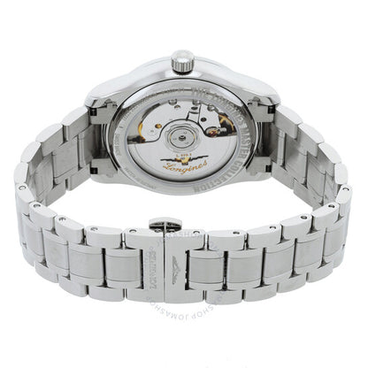 ساعة لونجين ماستر أوتوماتيكية بمينا أبيض للسيدات