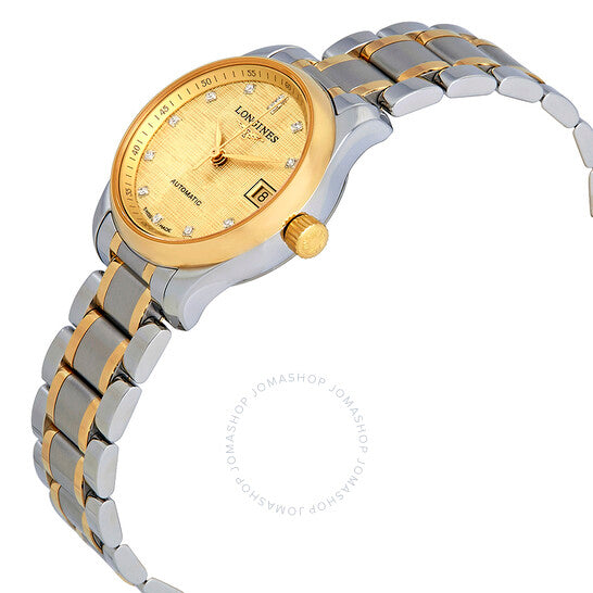 Longines, Master Champagne Dial Automatic Ladies Two Tone Watch