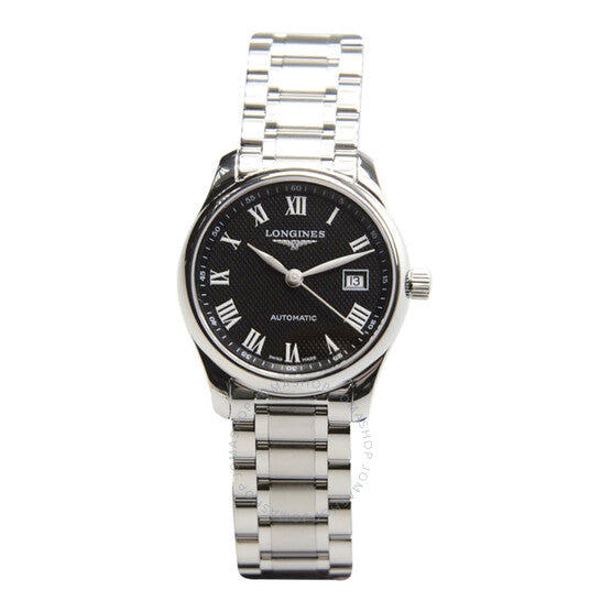 ساعة لونجين ماستر كوليكشن أوتوماتيكية للسيدات بمينا أسود