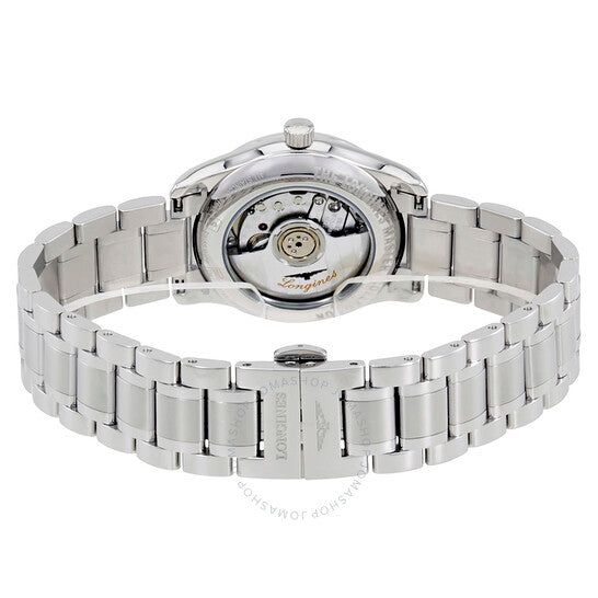 ساعة لونجين ماستر كوليكشن أوتوماتيكية للسيدات بمينا أزرق