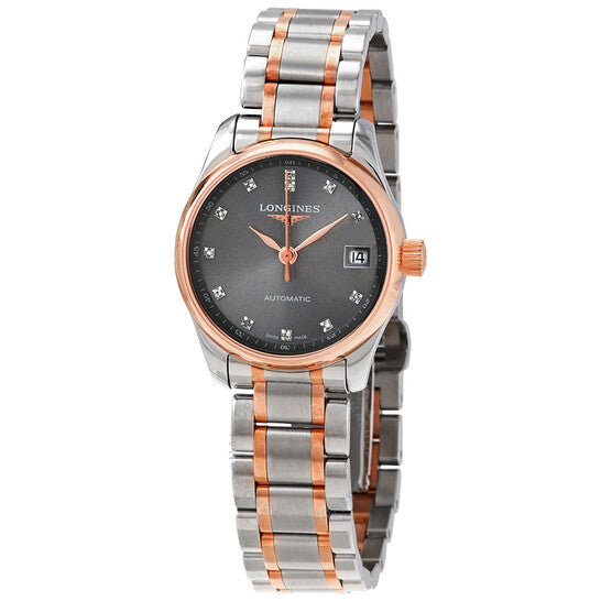 Longines, Master Collection Automatic Diamond Black Dial Ladies Watch