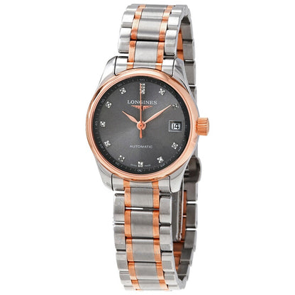 Longines, Master Collection Automatic Diamond Black Dial Ladies Watch