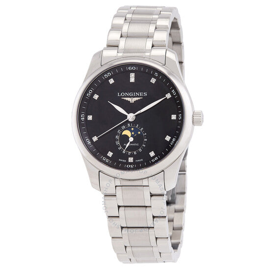 Longines, Master Collection Automatic Diamond Black Dial Men's Watch