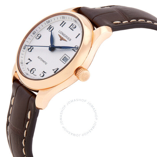 ساعة لونجين ماستر كوليكشن أوتوماتيكية للسيدات بمينا فضي
