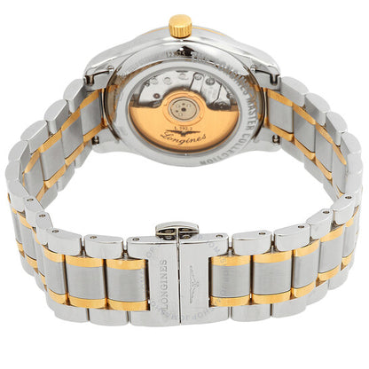 ساعة لونجين ماستر كوليكشن أوتوماتيكية للسيدات بمينا أبيض