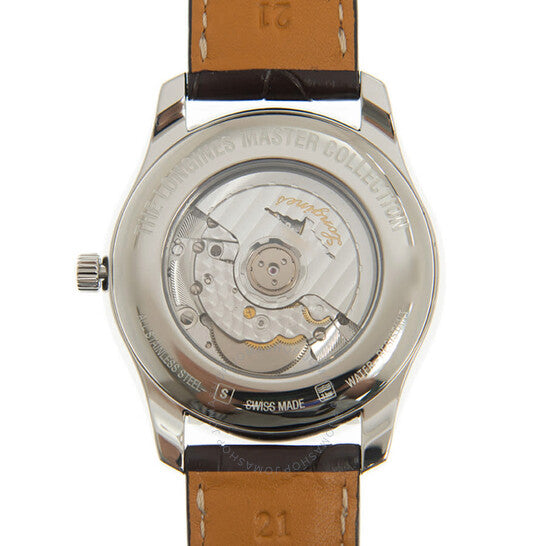 ساعة لونجين ماستر كوليكشن أوتوماتيكية للرجال بمينا أبيض