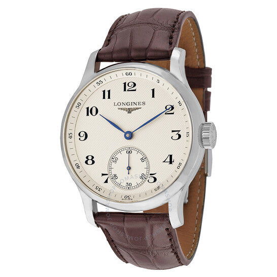 Longines, Master Collection Silver Dial Brown Leather Men's Watch