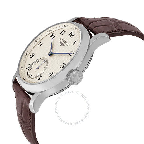 Longines, Master Collection Silver Dial Brown Leather Men's Watch