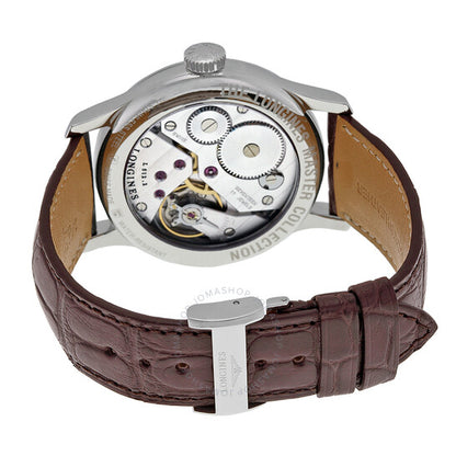 Longines, Master Collection Silver Dial Brown Leather Men's Watch