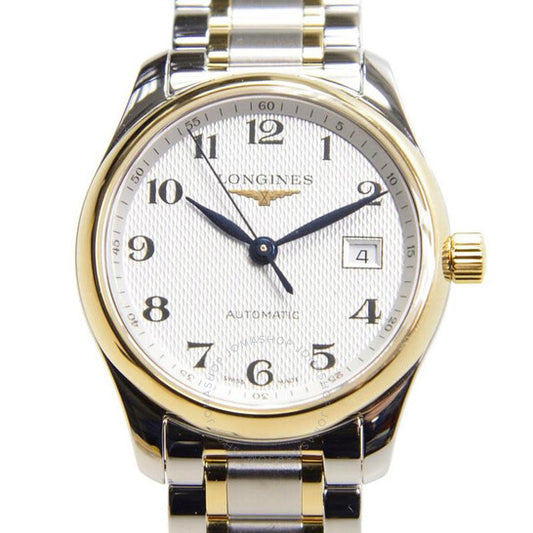 Longines, Master Collection Silver Dial Silver- Gold Stainless Steel Automatic Ladies Watch