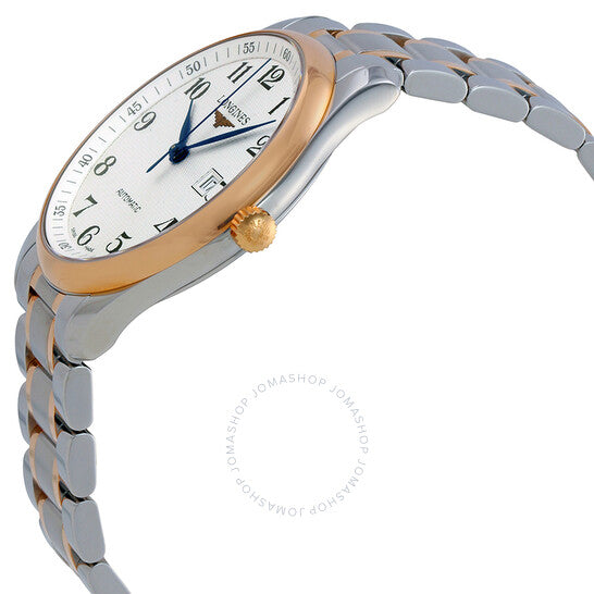 لونجين، ساعة ماستر أوتوماتيكية للرجال بمينا فضي