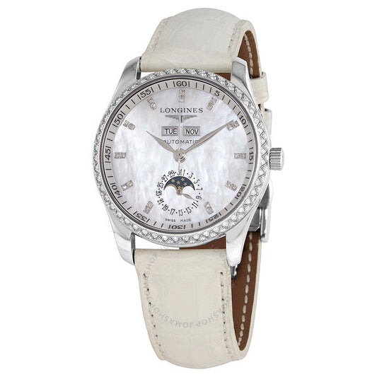 Longines, Masters Collection Automatic Diamond White Mother of Pearl Dial Men's Watch