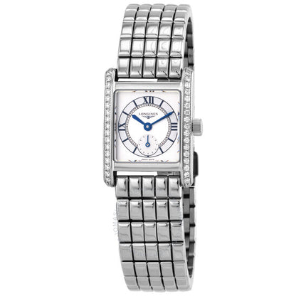 Longines, Mini Dolcevita Quartz Diamond Silver Dial Ladies Watch
