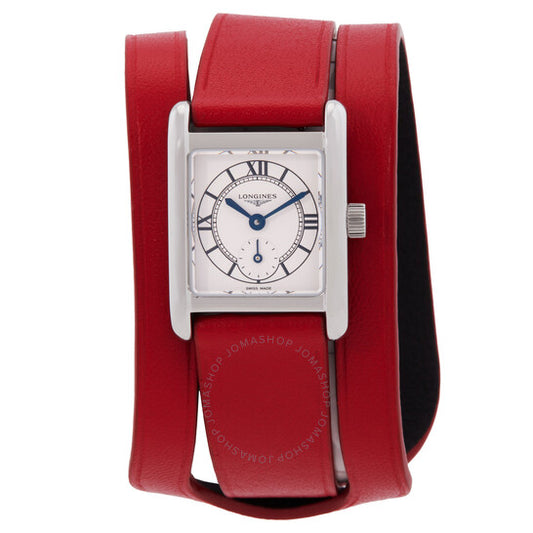 ساعة لونجين ميني دولتشي فيتا كوارتز للنساء بمينا فضي