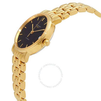 لونجين، ساعة Presence أوتوماتيكية بمينا أسود للسيدات