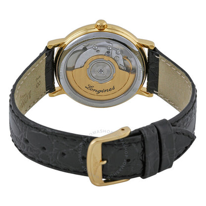 Longines, Presence Automatic Black Leather Men's Watch