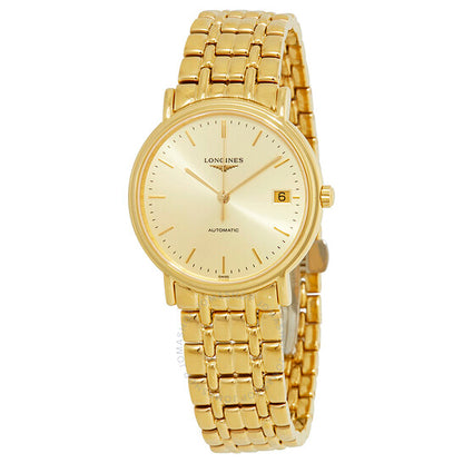Longines, Presence Automatic Gold Dial Ladies Watch