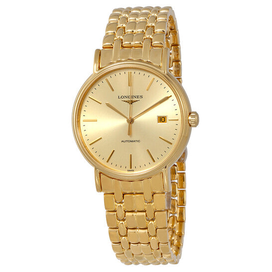 Longines, Presence Automatic Gold Dial Men's Watch