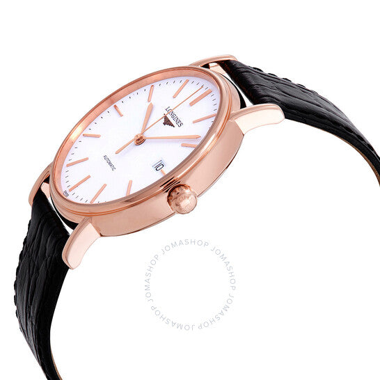 لونجين، ساعة بريسنس أوتوماتيكية للرجال بمينا أبيض