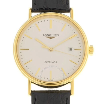 لونجين، ساعة بريسنس أوتوماتيكية للرجال بمينا أبيض