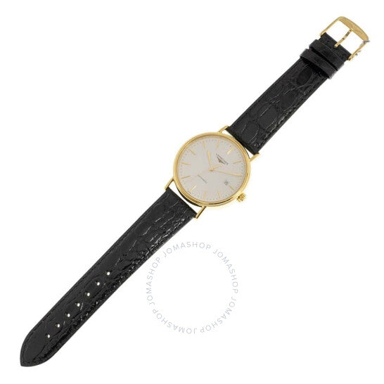 لونجين، ساعة بريسنس أوتوماتيكية للرجال بمينا أبيض