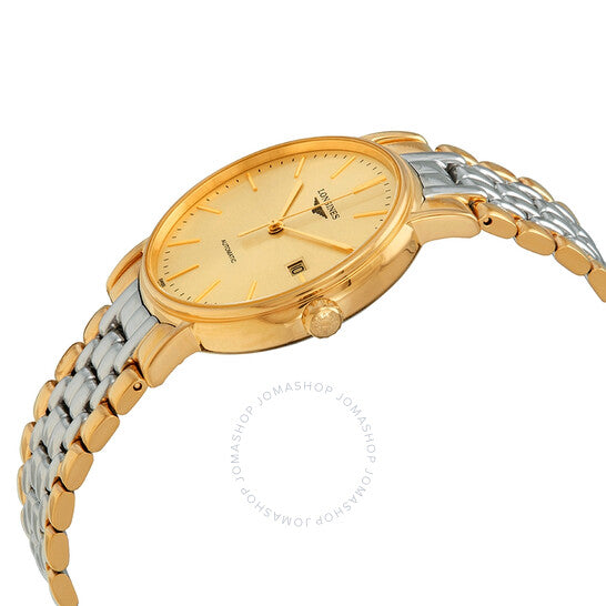 Longines, Presence Champagne Dial Men's Two Tone Watch L49212327