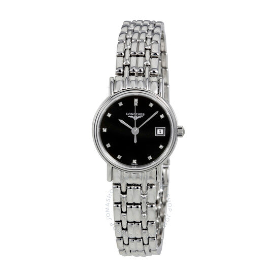 Longines, Presence Black Dial Ladies Watch