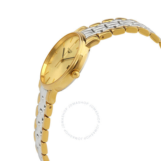 Longines, Presence Quartz Gold Dial Ladies Watch
