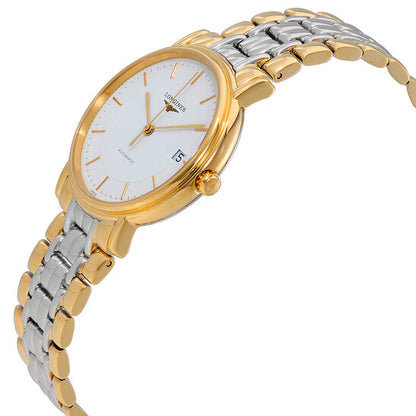 Longines, Presence White Dial Ladies Two Tone Watch