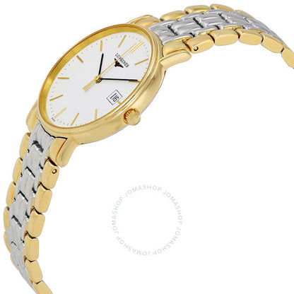 لونجين، ساعة رجالية بقرص أبيض ثنائي اللون L47202127