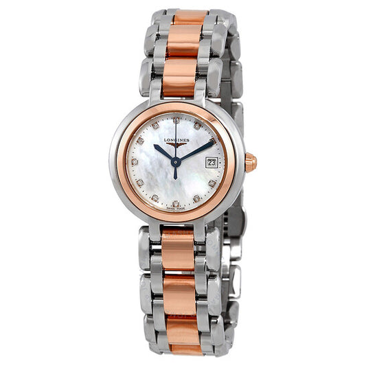 Longines, Prima Luna Mother Of Pearl Diamond Dial Ladies Watch