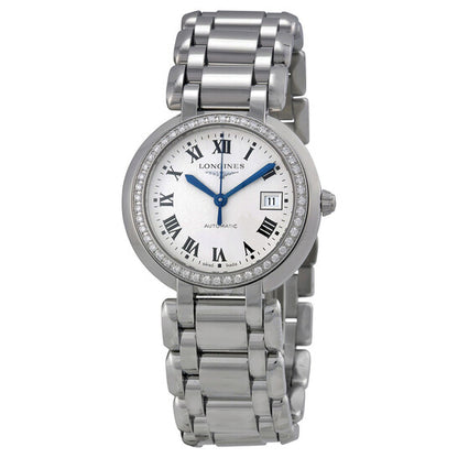 Longines, PrimaLuna Automatic Silver Dial Stainless Steel Ladies Watch