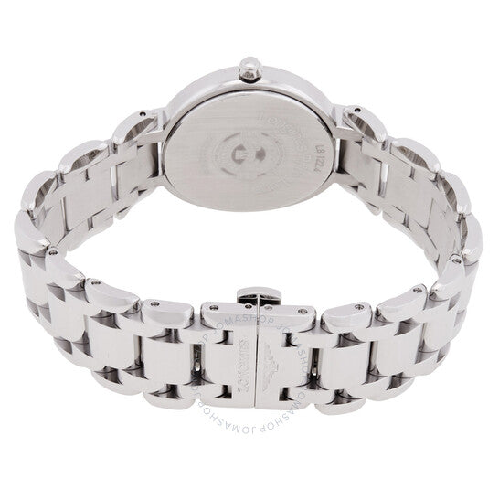 لونجين، ساعة بريمالونا كوارتز بمينا بيضاء مرصعة بالألماس للسيدات