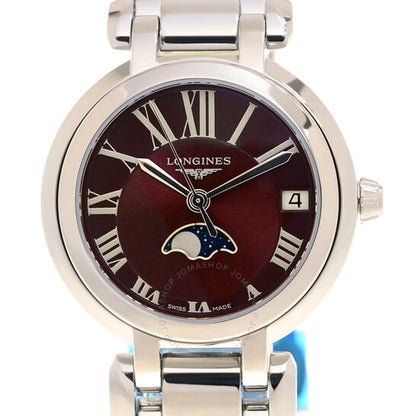 لونجين، ساعة بريمالونا كوارتز نسائية بمينا أحمر