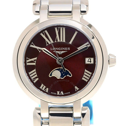 لونجين، ساعة بريمالونا كوارتز نسائية بمينا أحمر