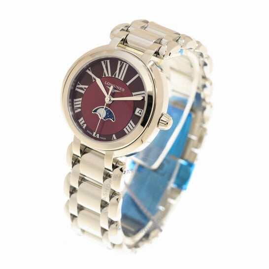 لونجين، ساعة بريمالونا كوارتز نسائية بمينا أحمر