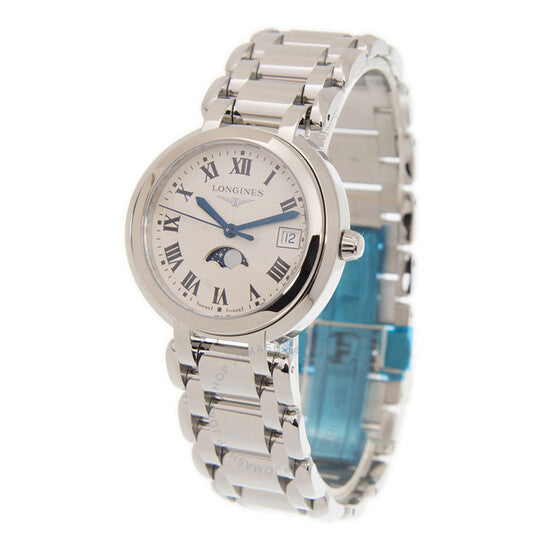 لونجين، ساعة بريما لونا كوارتز بمينا فضية للسيدات