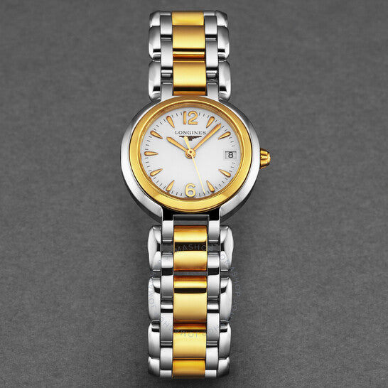 لونجين، ساعة بريما لونا كوارتز للسيدات بمينا بيضاء