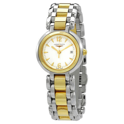 لونجين، ساعة بريما لونا كوارتز للسيدات بمينا بيضاء