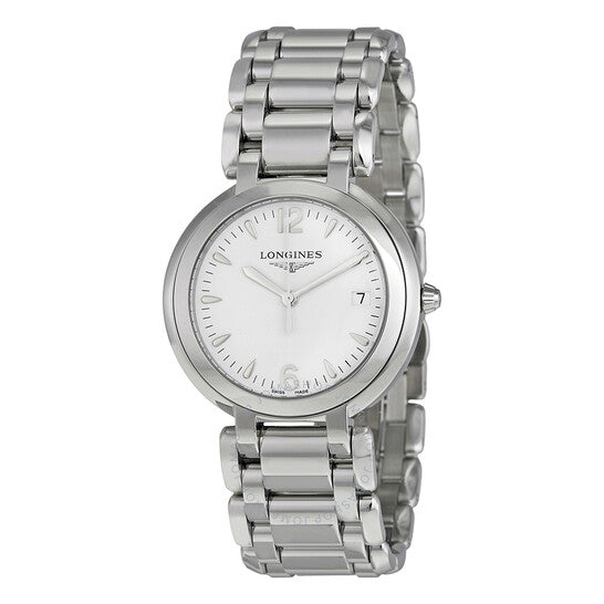 Longines, Primaluna White Dial Stainless Steel Ladies Watch