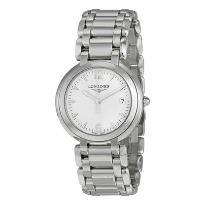 Longines, Primaluna White Dial Stainless Steel Ladies Watch