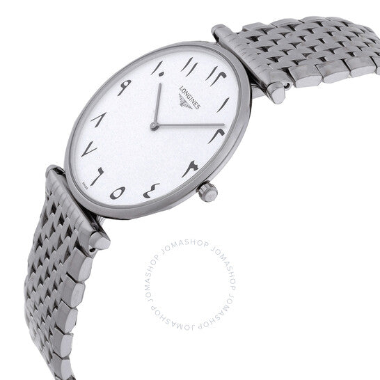 لونجين، ساعة رجالية كوارتز بمينا أبيض