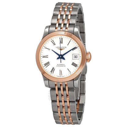 Longines, Record Automatic White Dial Ladies Watch